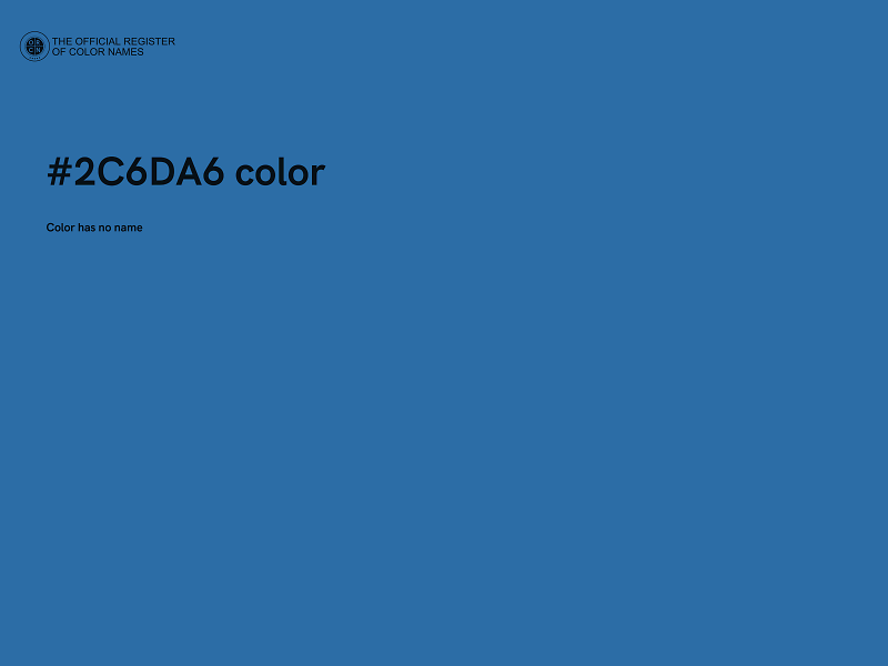 #2C6DA6 color image