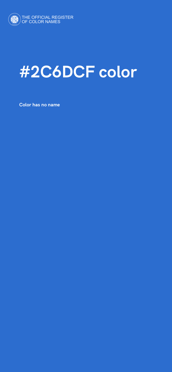 #2C6DCF color image