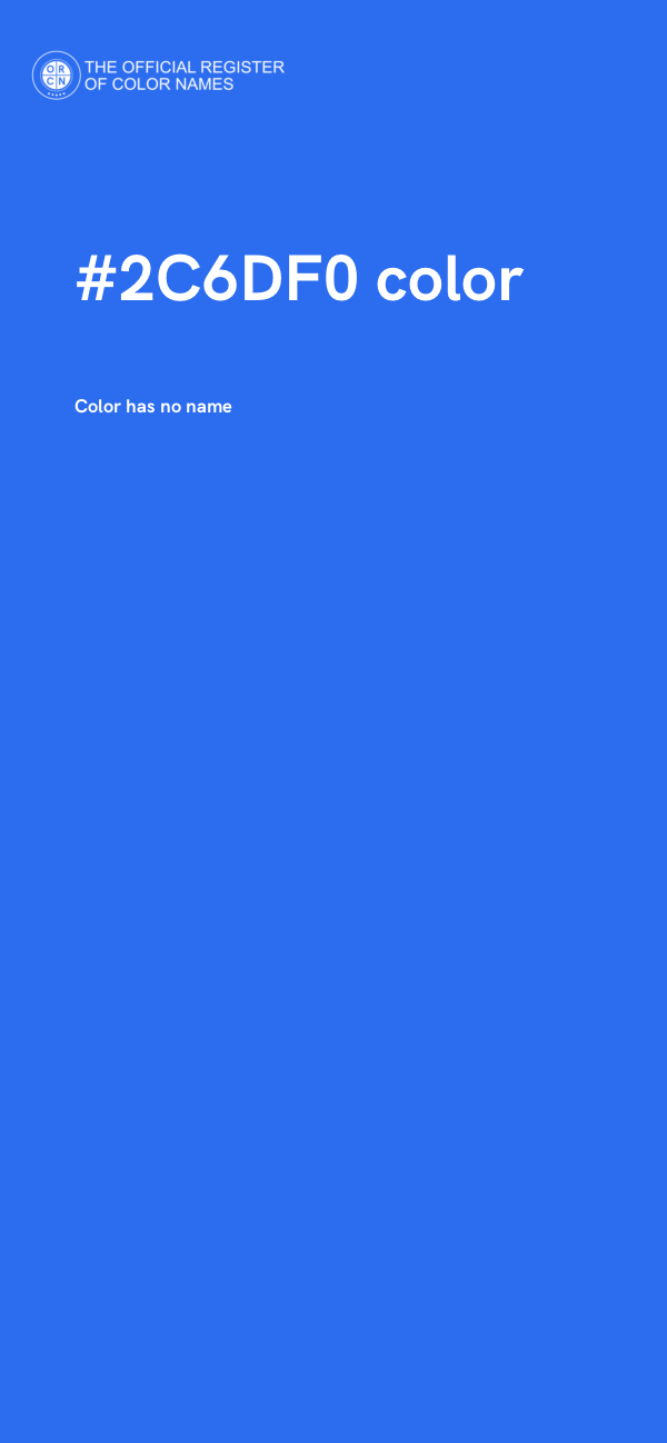 #2C6DF0 color image