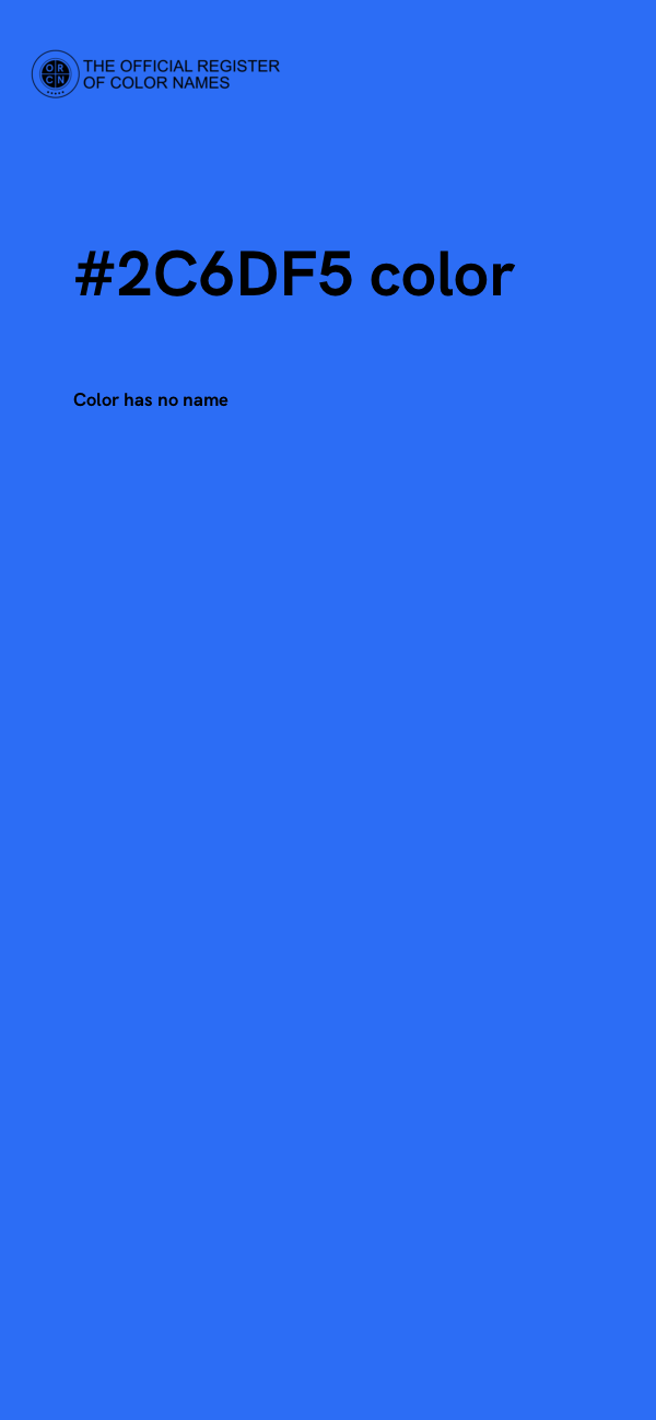 #2C6DF5 color image