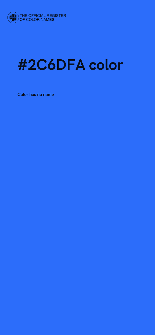 #2C6DFA color image