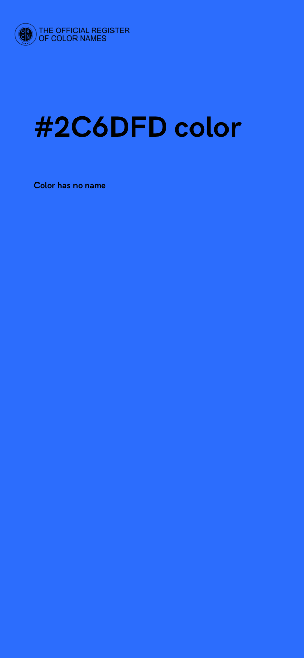 #2C6DFD color image