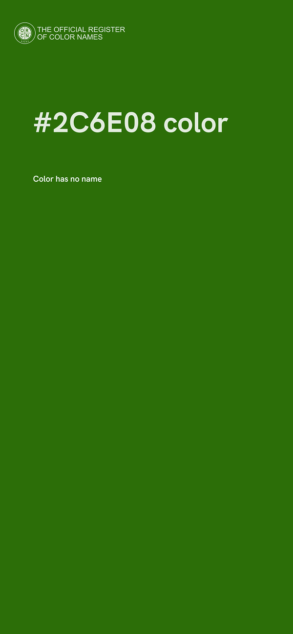 #2C6E08 color image