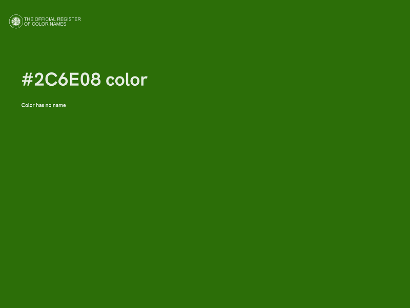 #2C6E08 color image