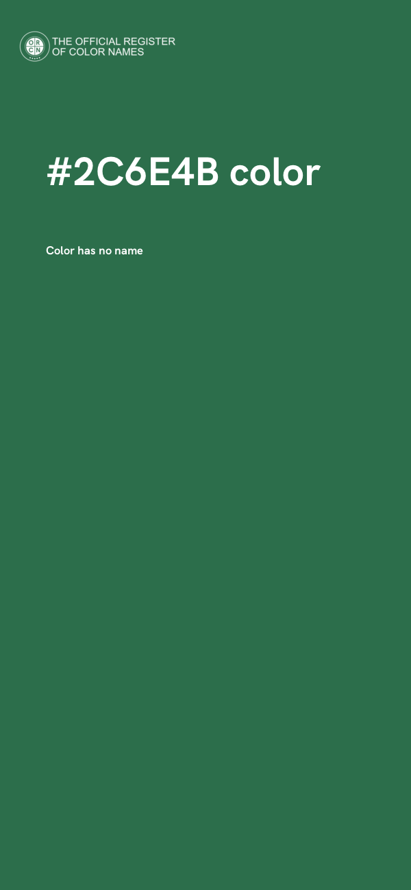 #2C6E4B color image