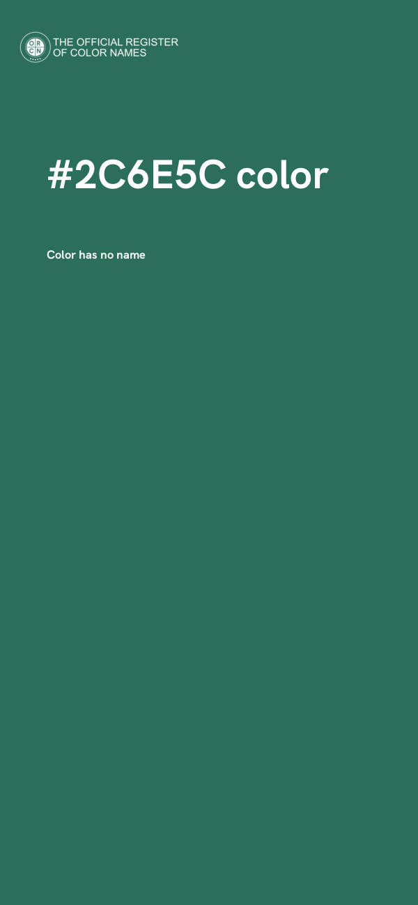 #2C6E5C color image