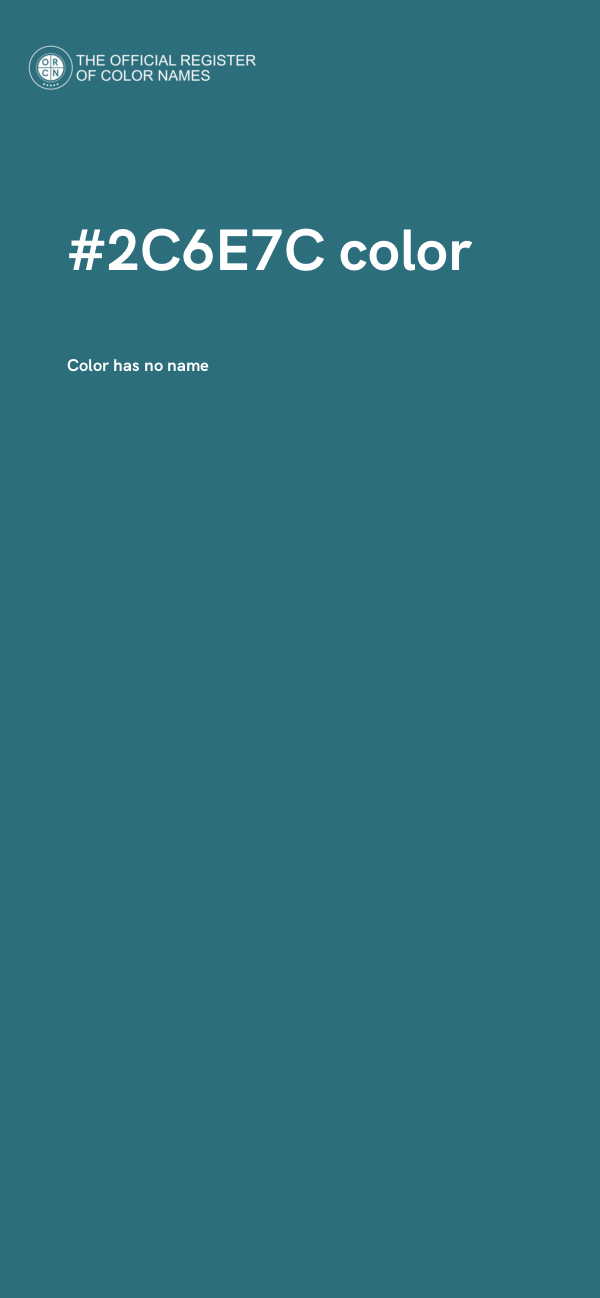 #2C6E7C color image