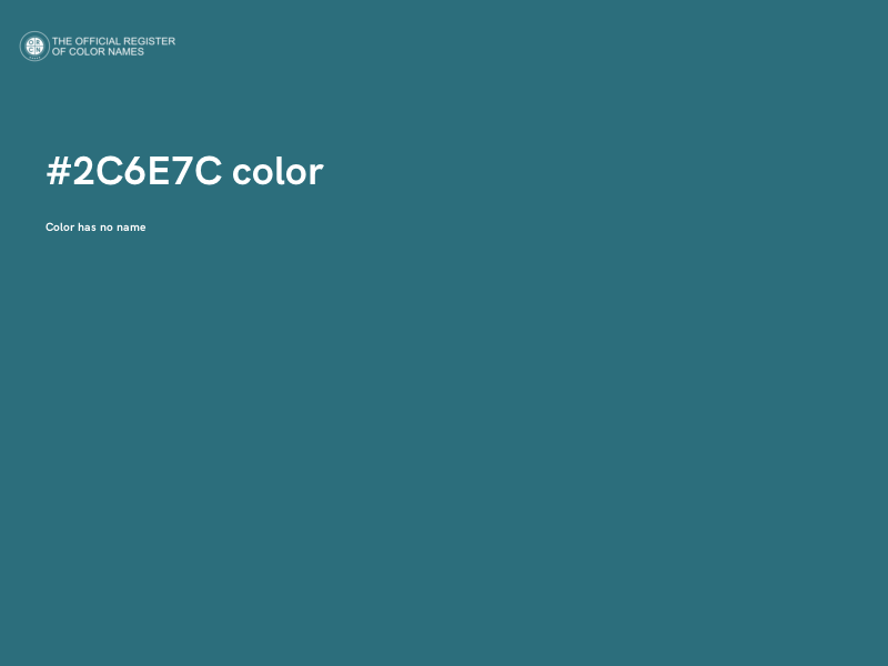 #2C6E7C color image