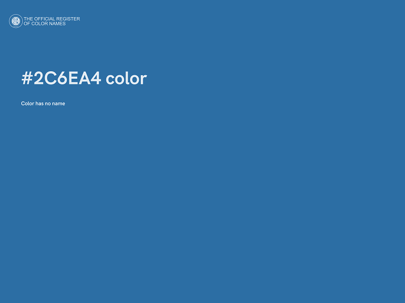 #2C6EA4 color image