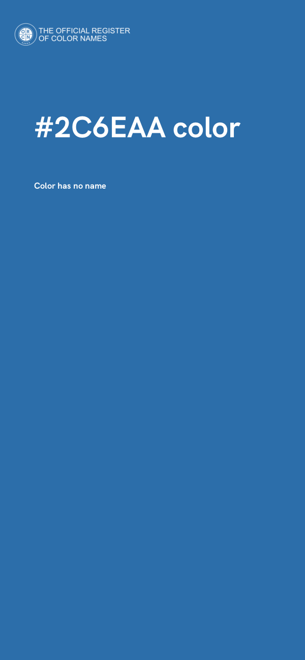#2C6EAA color image