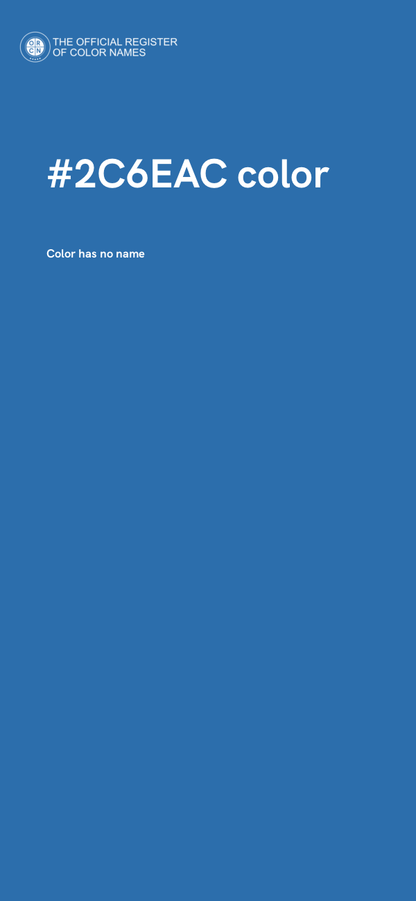 #2C6EAC color image