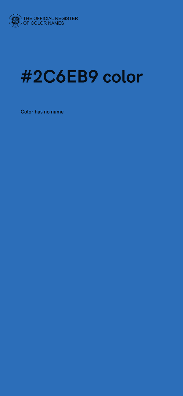 #2C6EB9 color image