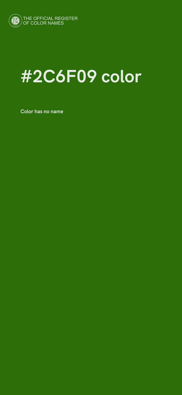 #2C6F09 color image