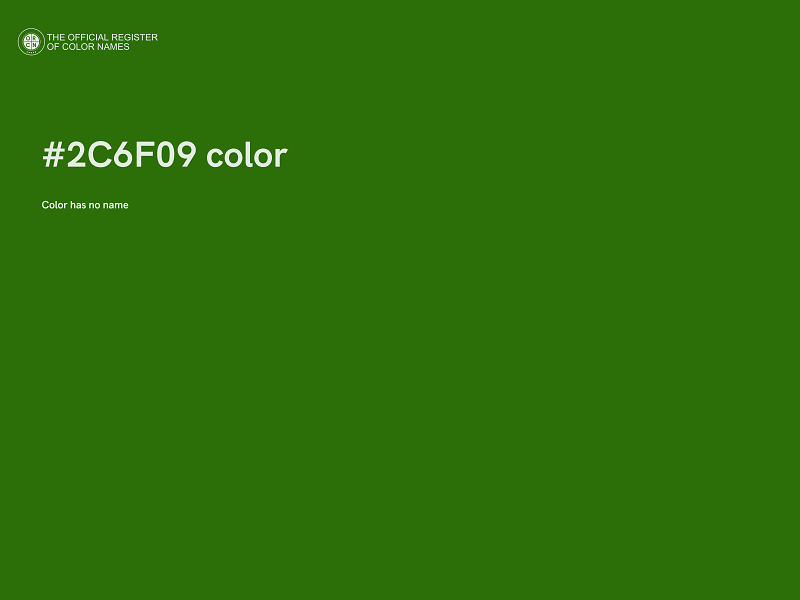 #2C6F09 color image