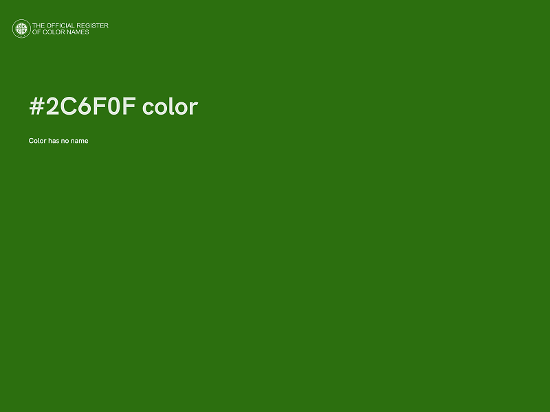 #2C6F0F color image