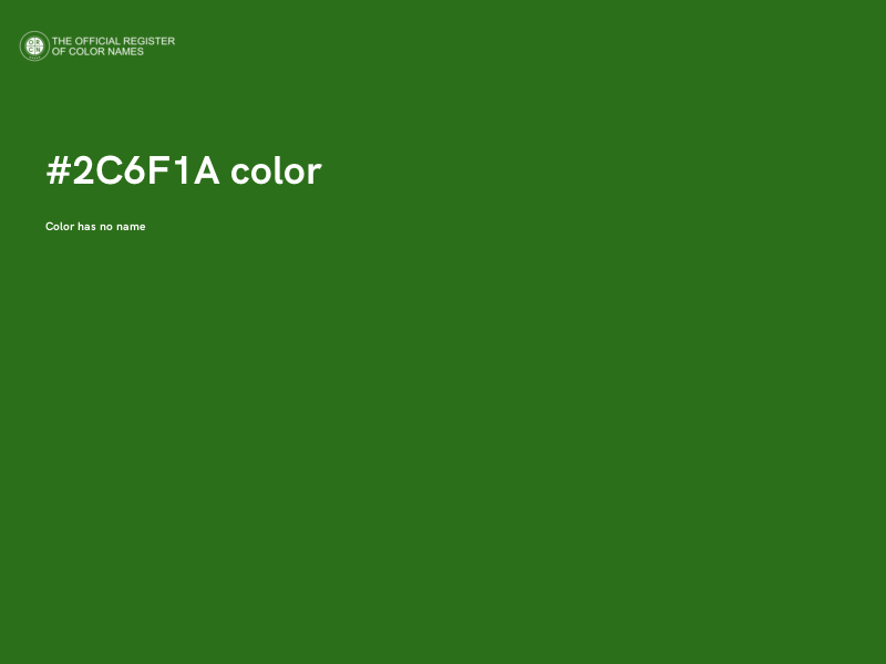 #2C6F1A color image