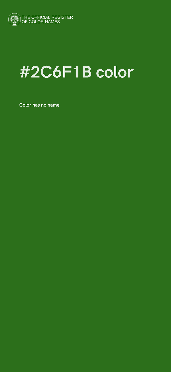 #2C6F1B color image