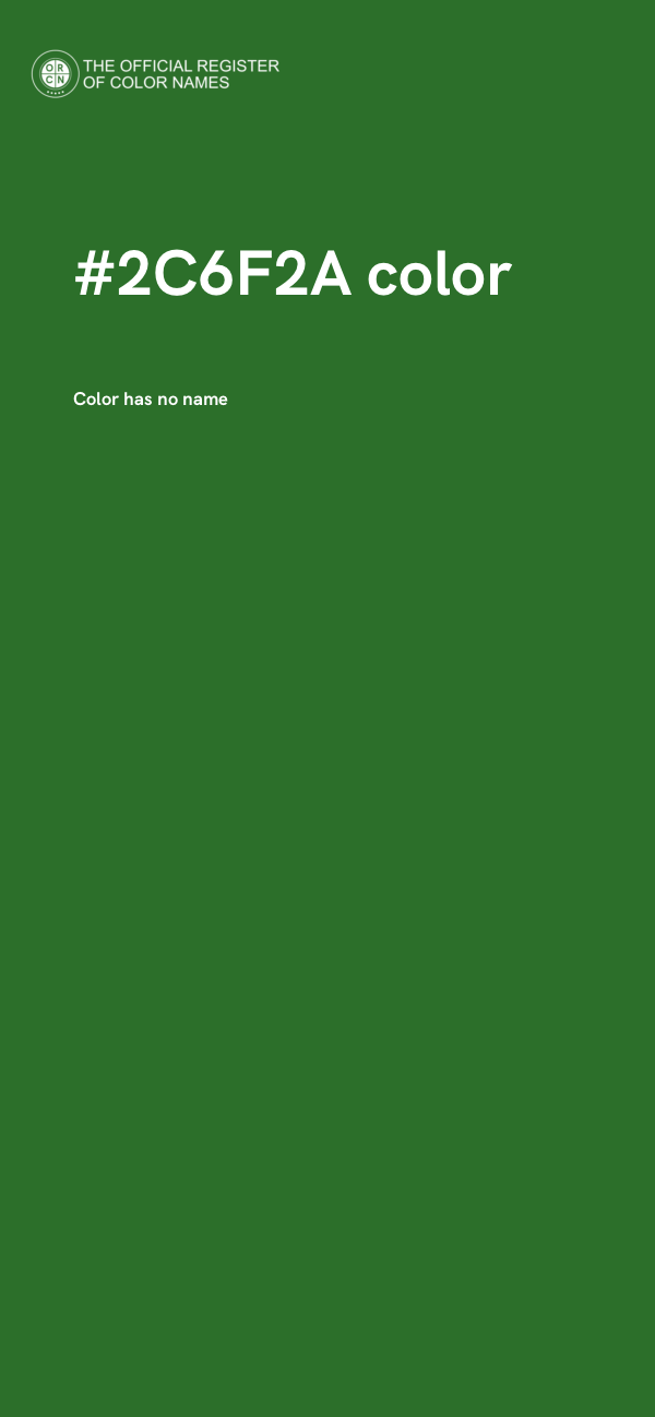 #2C6F2A color image