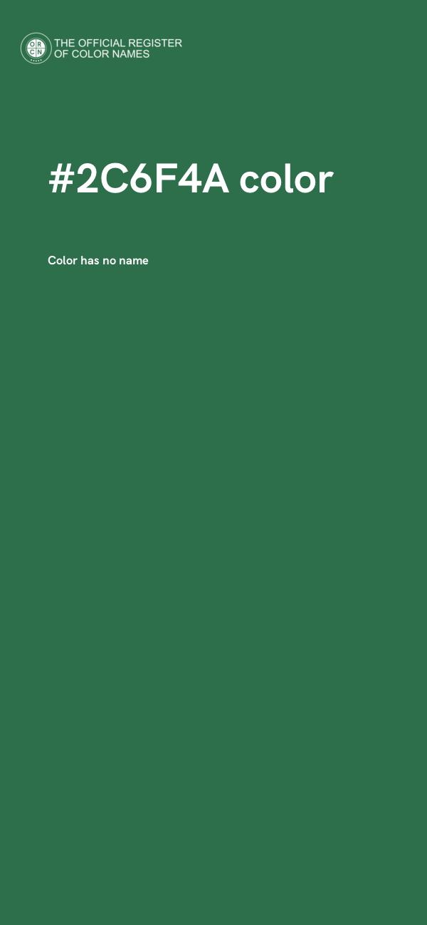 #2C6F4A color image