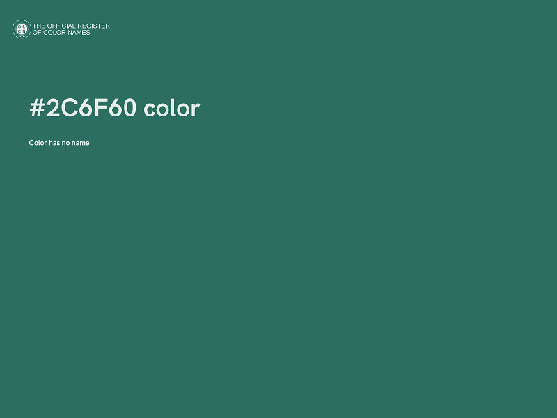 #2C6F60 color image