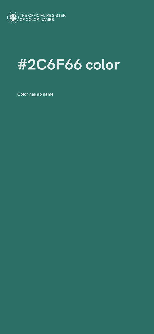#2C6F66 color image