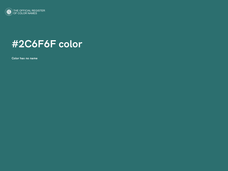 #2C6F6F color image