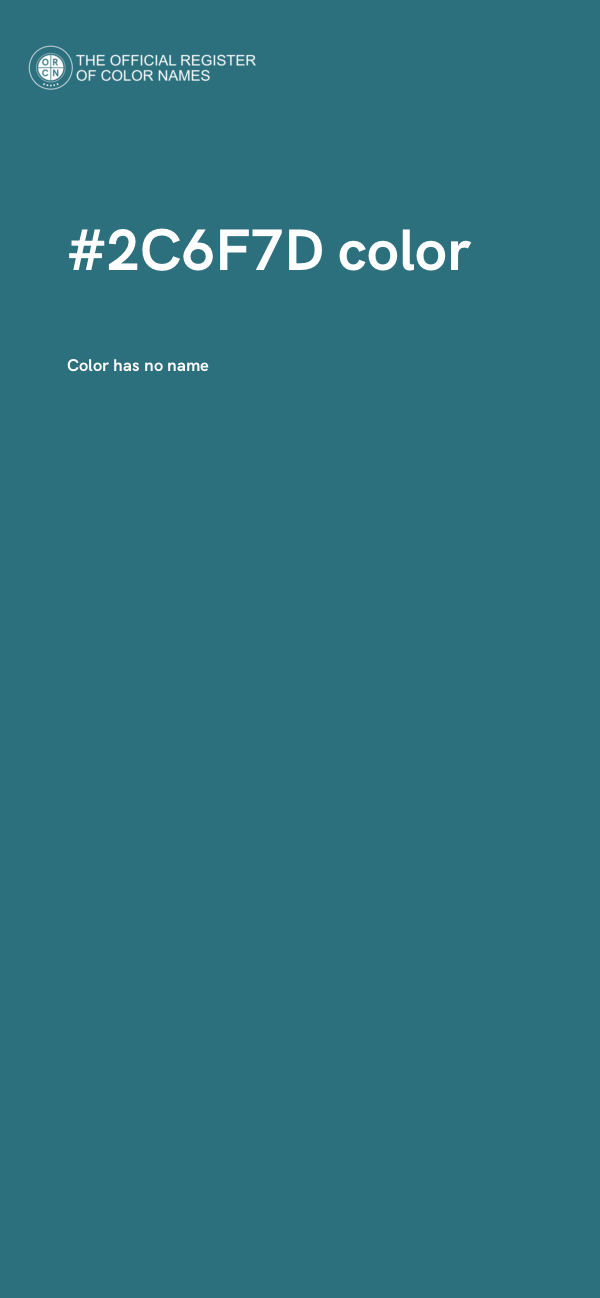 #2C6F7D color image