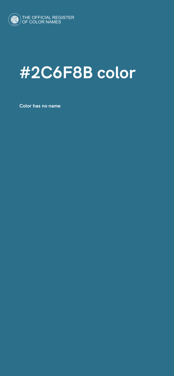 #2C6F8B color image