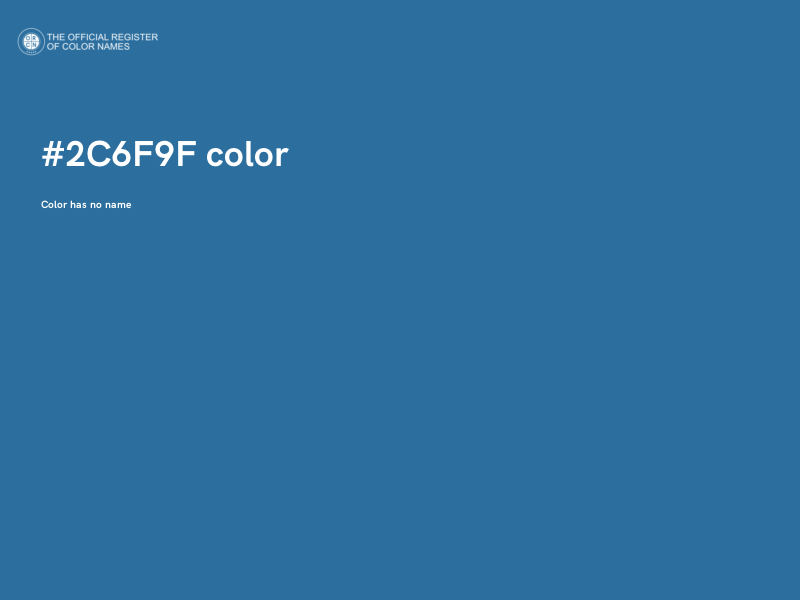 #2C6F9F color image