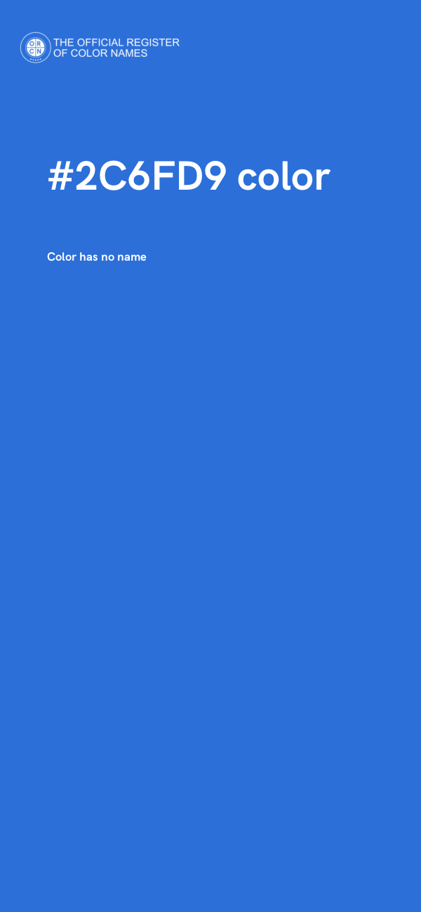 #2C6FD9 color image