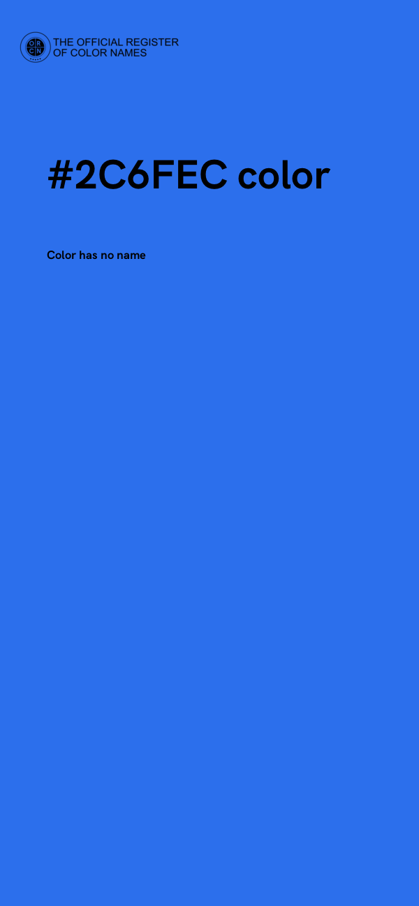 #2C6FEC color image