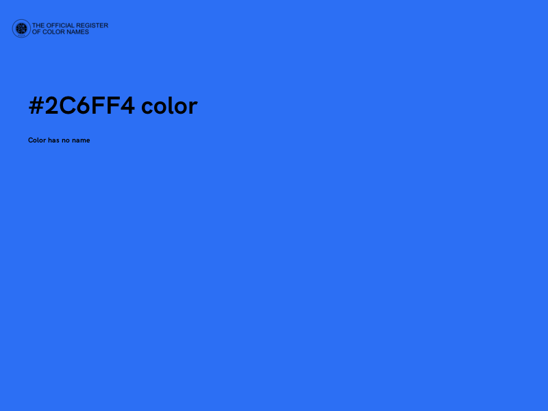 #2C6FF4 color image