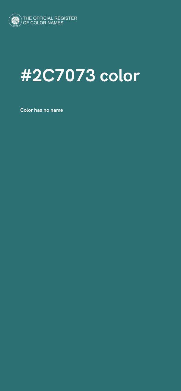 #2C7073 color image