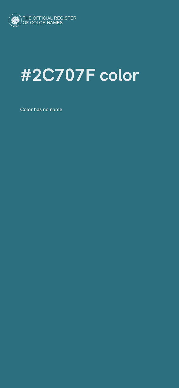 #2C707F color image