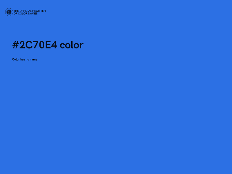 #2C70E4 color image