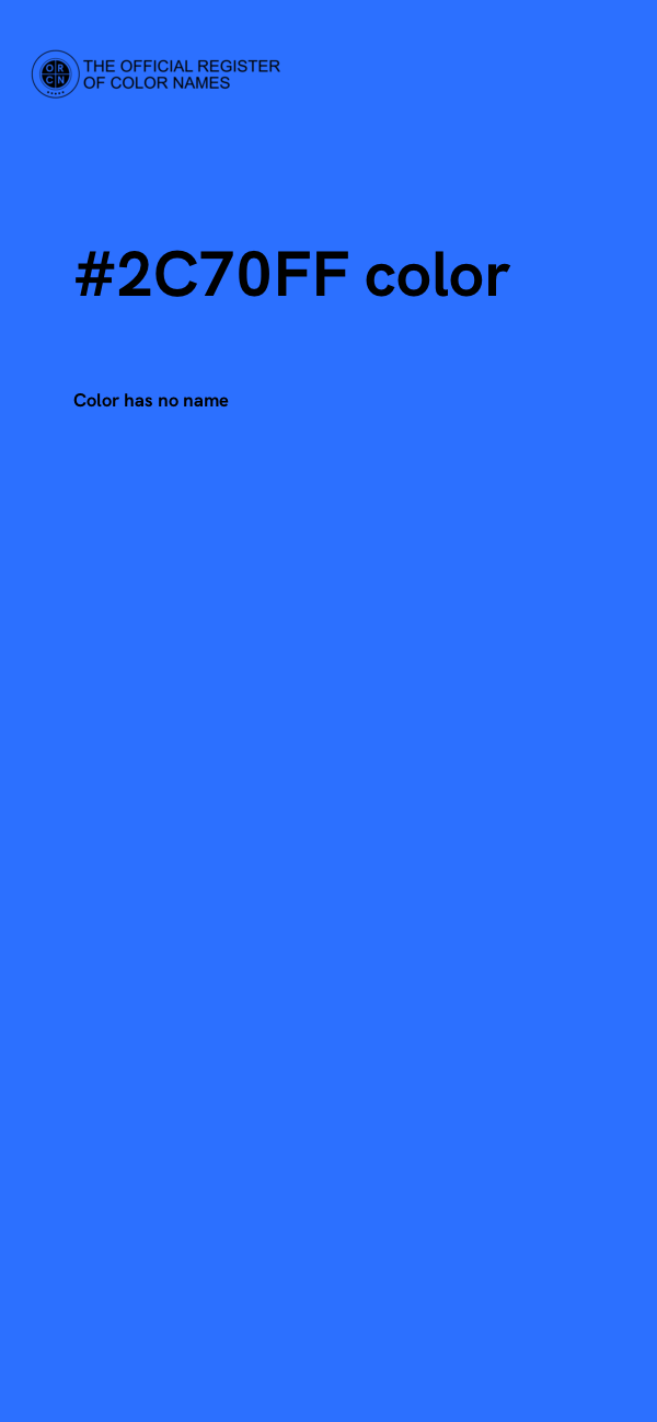 #2C70FF color image