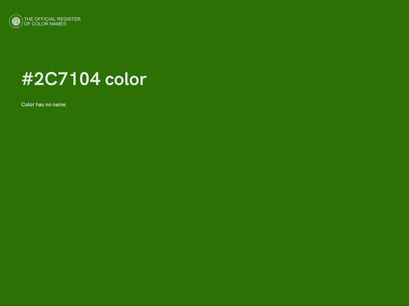 #2C7104 color image