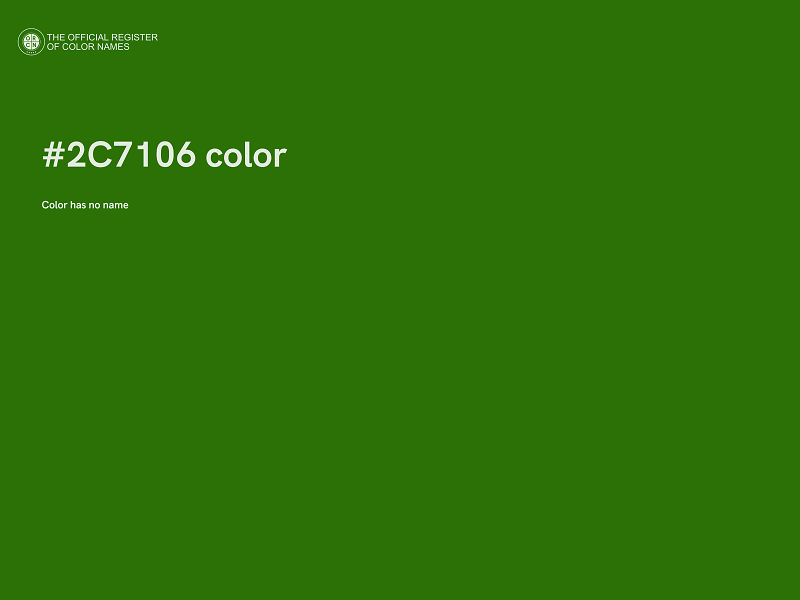 #2C7106 color image