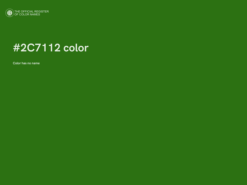 #2C7112 color image