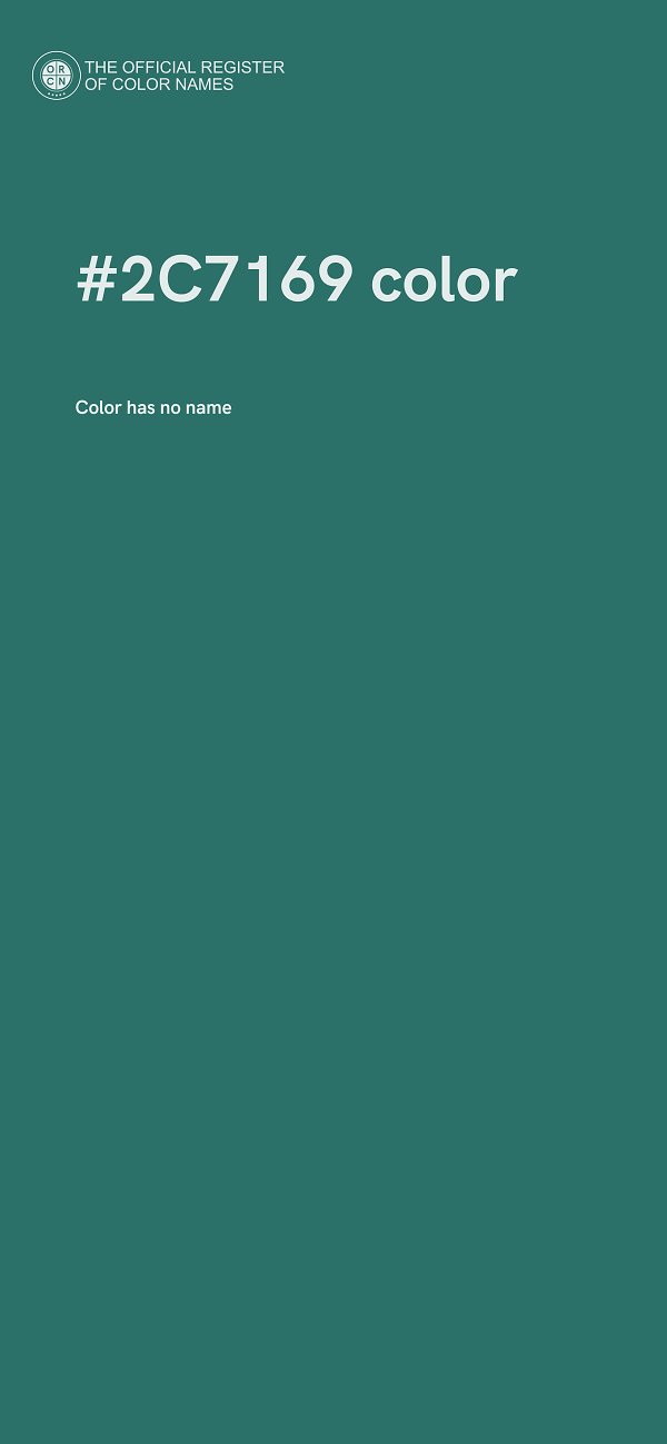#2C7169 color image