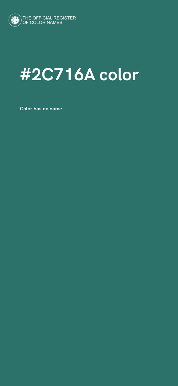 #2C716A color image