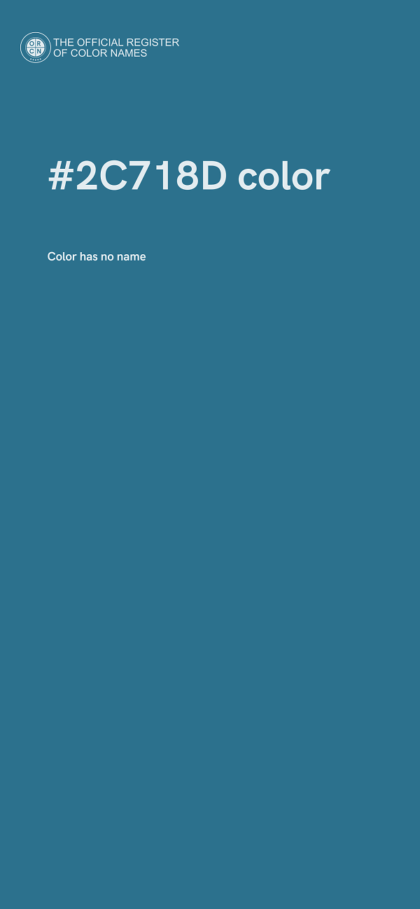 #2C718D color image