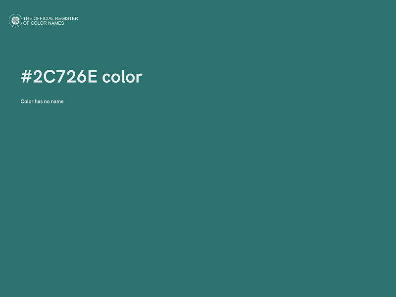 #2C726E color image