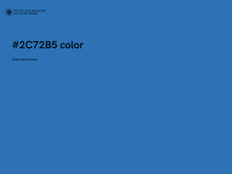 #2C72B5 color image