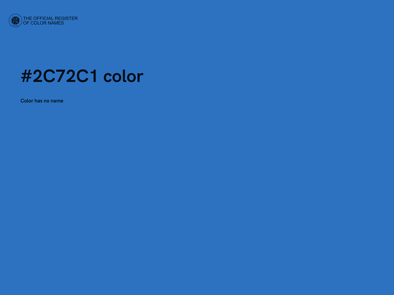 #2C72C1 color image