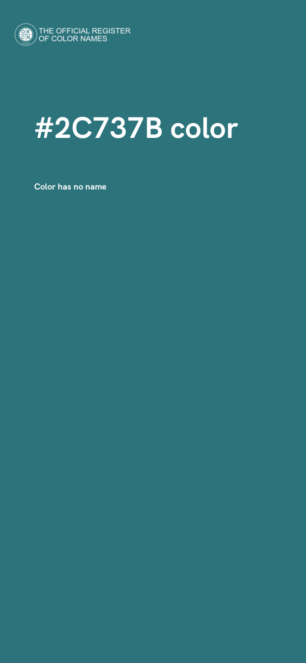 #2C737B color image