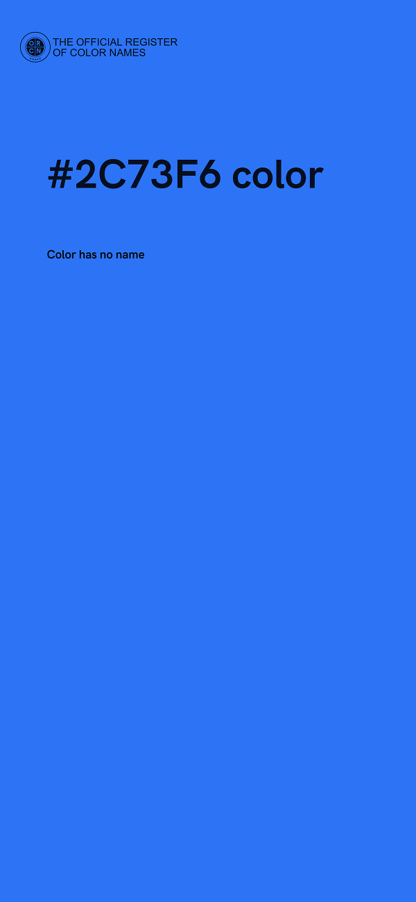 #2C73F6 color image