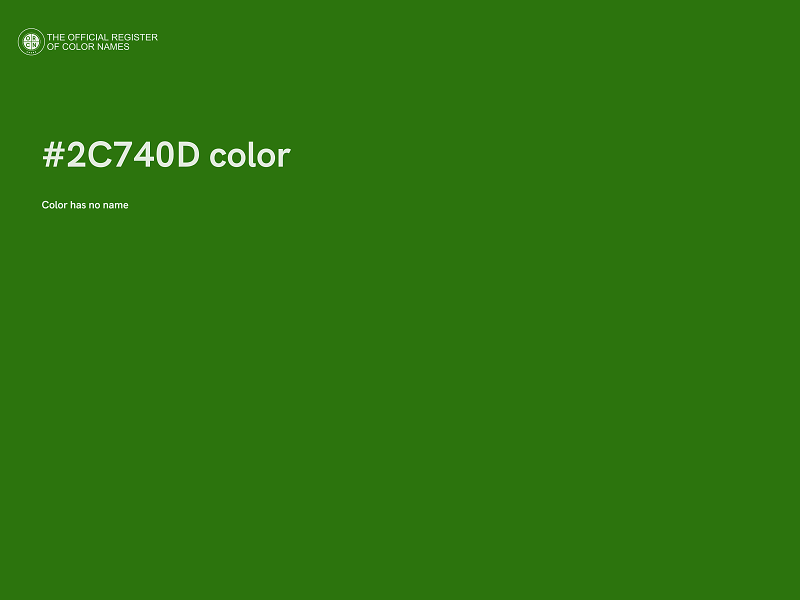 #2C740D color image