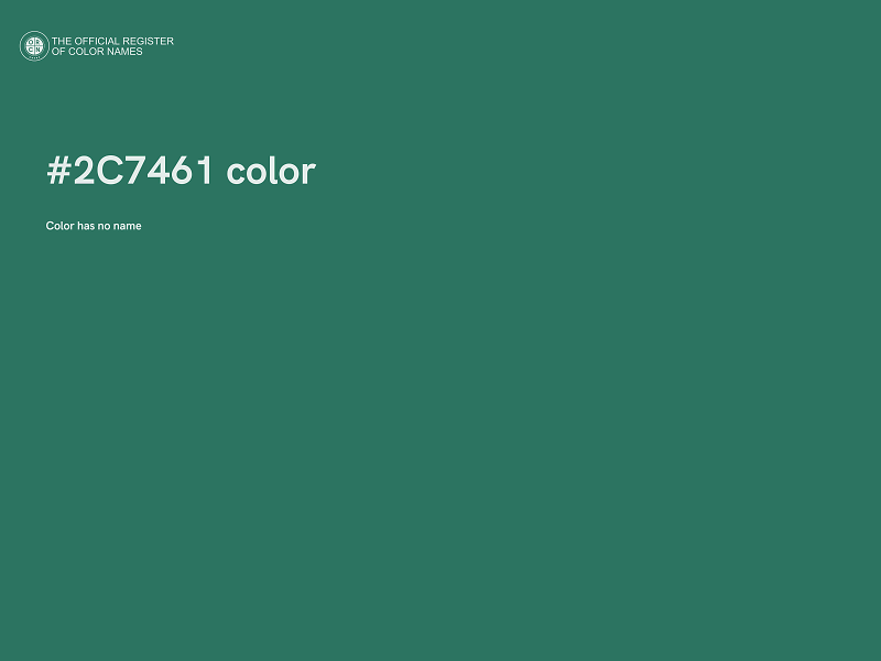 #2C7461 color image