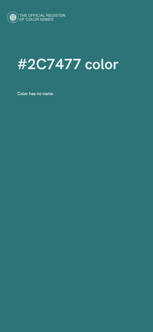 #2C7477 color image